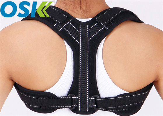 Effective Black Back Posture Belt , Backbone Posture Support For Women And Men